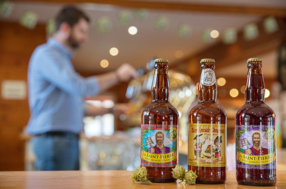 3 bouteilles de la bière La Saint Pierre